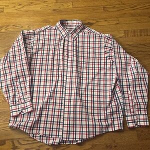 IZOD Shirt Mens‎ 18 18.5 36/37 classic fit stretch Long Sleeve Button Down